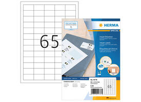 Etiket HERMA 10778 38.1x21.2mm wit 5200 stuks