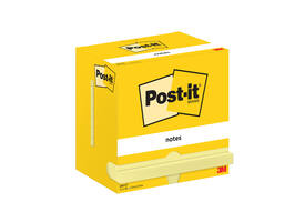 Memoblok Post-it 655 76x127mm geel 12 stuks