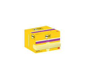 Memoblok Post-it 656 Super Sticky 51x76mm geel 12 stuks