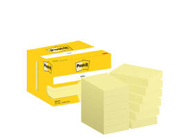 Memoblok Post-it 656 51x76mm canary yellow 12 stuks