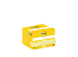Memoblok Post-it 656 51x76mm canary yellow 12 stuks