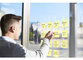 Memoblok Post-it 655 Super Sticky 76x127mm Canary yellow 12 stuks