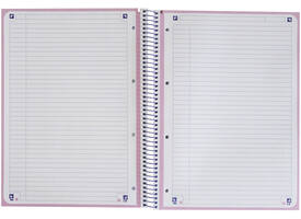 Notitieboek Oxford Touch Europeanbook A4+ 4-gaats lijn 160 pagina's pastel paars