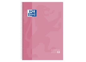 Notitieboek Oxford Classic Europeanbook A4+ 4-gaats lijn 160 pagina's roze