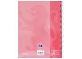 Notitieboek Oxford Classic Europeanbook A4+ 4-gaats lijn 160 pagina's roze