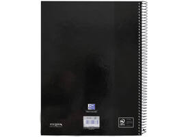 Notitieboek Oxford Classic Europeanbook A4+ 4-gaats ruit 160 pagina's zwart