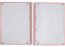 Notitieboek Oxford Touch Europeanbook A4+ 4-gaats lijn 160 pagina's pastel roze