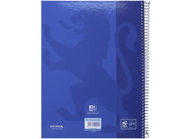Notitieboek Oxford Classic Europeanbook A4+ 4-gaats lijn 160 pagina's donkerblauw
