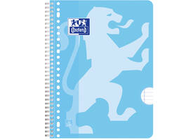Collegeblok Oxford School A4+ lijn 23-gaats 160 pagina's 80gr pastel assorti 3 stuks