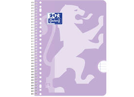 Collegeblok Oxford School A4+ lijn 23-gaats 160 pagina's 80gr pastel assorti 3 stuks