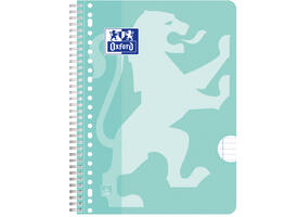 Collegeblok Oxford School A4+ lijn 23-gaats 160 pagina's 80gr pastel assorti 3 stuks