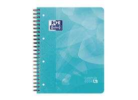 Projectboek Oxford School A4+ lijn 4-gaats 240 pagina's 80gr aqua