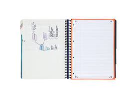 Projectboek Oxford School A4+ lijn 4-gaats 240 pagina's 80gr aqua