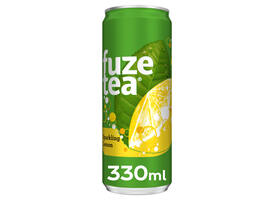 Frisdrank Fuze Tea Black Tea sparkling lemon blik 330ml