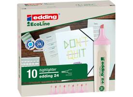 Markeerstift edding 24 EcoLine pastel roze
