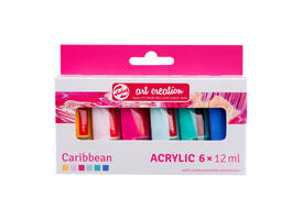 Acrylverf Talens Art Creation Caribbean assorti 6 tubes à 12ml