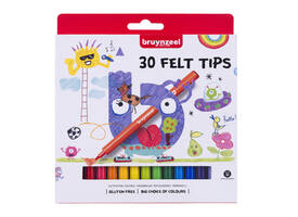 Viltstift Bruynzeel Kids assorti 30 stuks