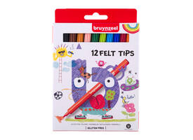 Viltstift Bruynzeel Kids assorti 12 stuks