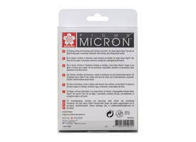 Fineliner Sakura Pigma Micron set à 10 schrijfbreedtes zwart