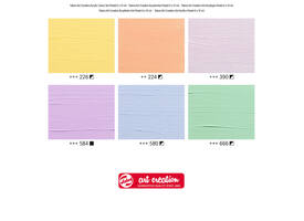 Acrylverf Talens Art Creation pastel assorti 6 tubes à 12ml
