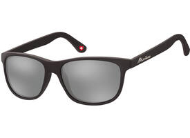 Zonnebril Montana met Revo spiegelglas mat zwart
