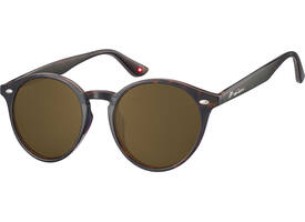 Zonnebril Montana met bruin rond glas turtle