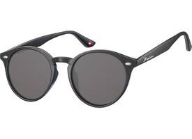 Zonnebril Montana met smoke rond glas zwart