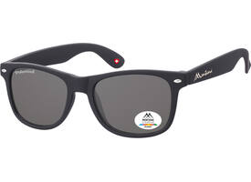Zonnebril Montana met smoke gepolariseerd glas zwart