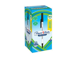 Balpen Paper Mate Kilometrico Recycled medium zwart