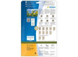 Etiket HERMA 10750 25.4x10mm silphie bruin 3780 stuks