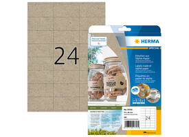 Etiket HERMA 10753 70x36mm silphie bruin 480 stuks