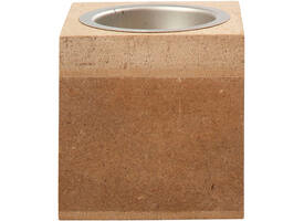 Waxinelichthouder Creativ Company 6x6x6cm MDF