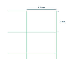Etiket Qbasic A4 1.000 vel 105x74 mm 8000 labels