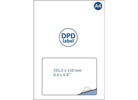 Retourlabel DPD IEZZY A4 1.000 vel 161,5x100mm 1000 labels