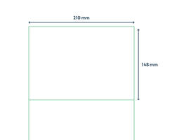Etiket qbasic a4 1.000 vel 210x148mm 2000 labels