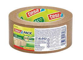 Verpakkingstape Tesa 56000 Eco papier ultra strong 50mmx25m