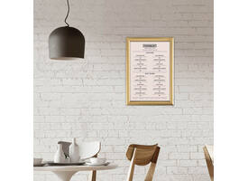 Kliklijst Europel A4 25mm goud