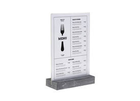 Kaarthouder Europel A4 Polystone antraciet