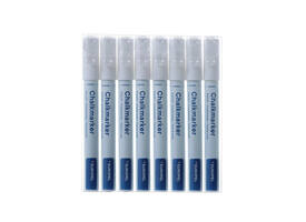 Krijtstift Europel 3mm wit etui 8 stuks