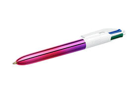 Balpen Bic 4kleuren gradient medium assorti