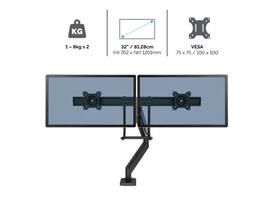 Monitorarm Fellowes Eppa Crossbar wit