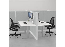 Monitorarm Fellowes Eppa Crossbar wit