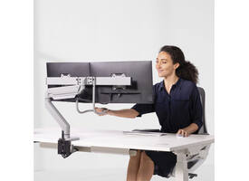 Monitorarm Fellowes Eppa Crossbar zilver