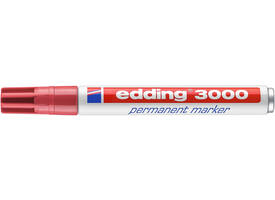Viltstift edding 3000 rond 1.5-3mm karmijnrood