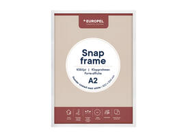 Kliklijst Europel A2 25mm mat wit