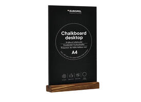 Krijtbord Europel tafelmodel A4 staand natural