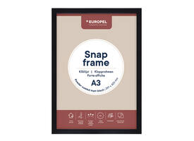 Kliklijst Europel A3 25mm mat zwart