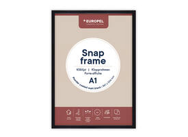 Kliklijst Europel A1 25mm mat zwart