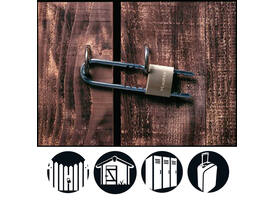 Hangslot MasterLock verstelbaar messing 50mm
