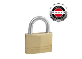 Hangslot MasterLock 4 gelijksluitend messing 50mm 4 stuks